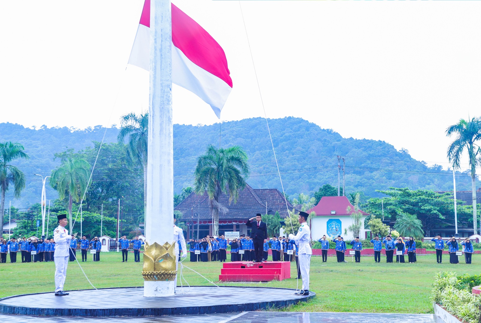 Pj Sekda Pimpin Upacara Peringatan Harkitnas di Kabupaten Bangka