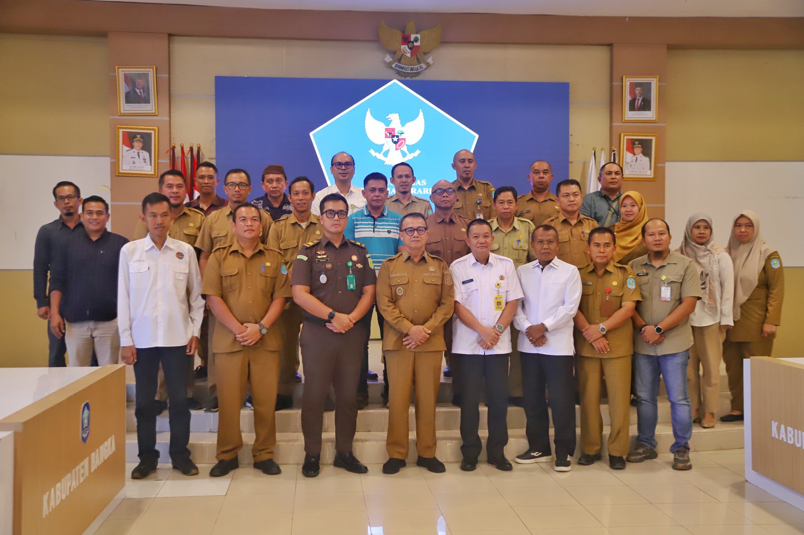 Wakil Bupati Syahbudin Pimpin Rakor Gugus Tugas Reform Agraria Di Kabupaten Bangka