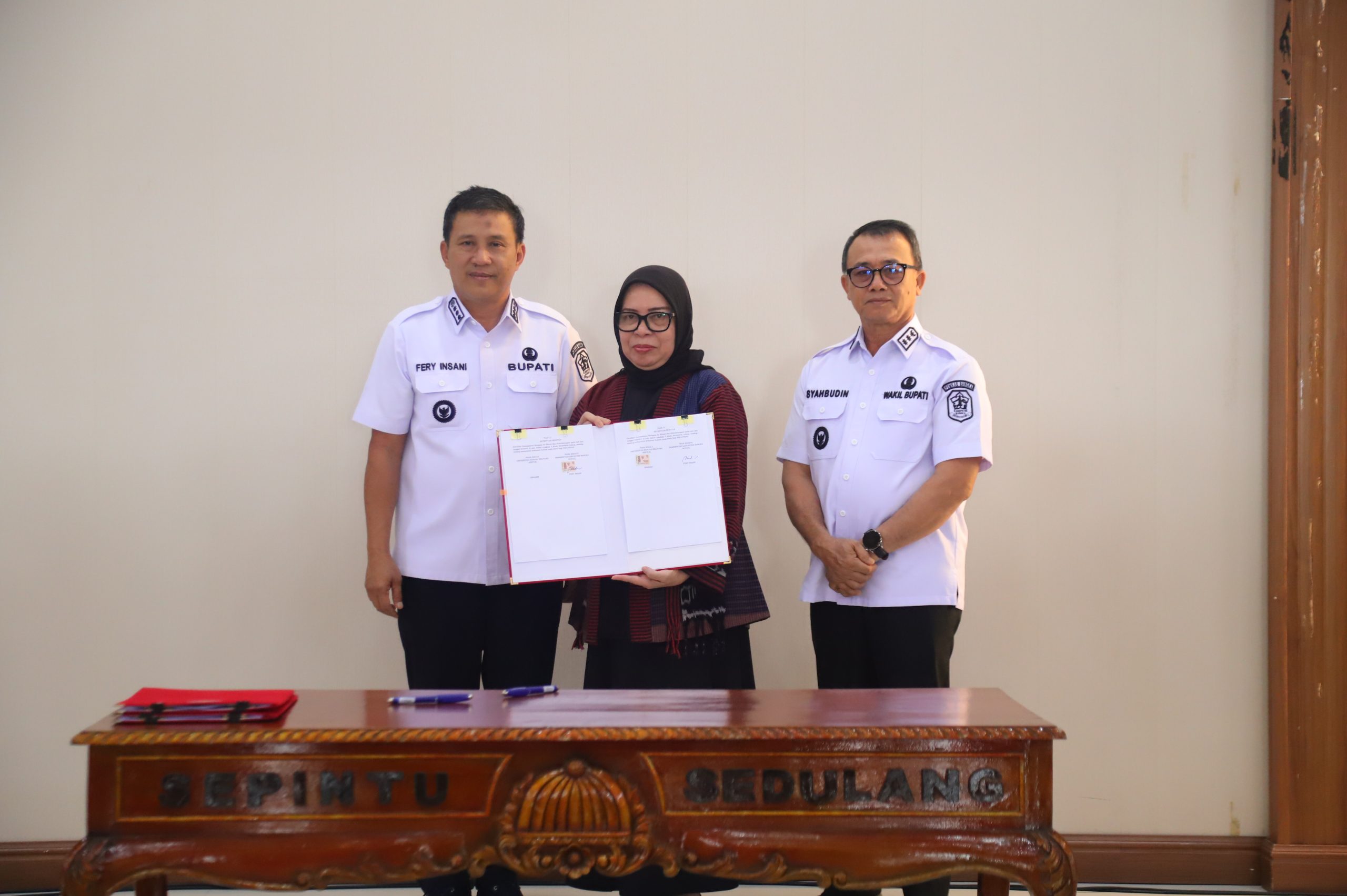 Tingkatkan SDM dan Pengabdian Masyarakat, Pemkab Bangka Tandatangani MOU Dengan 3 Perguruan Tinggi