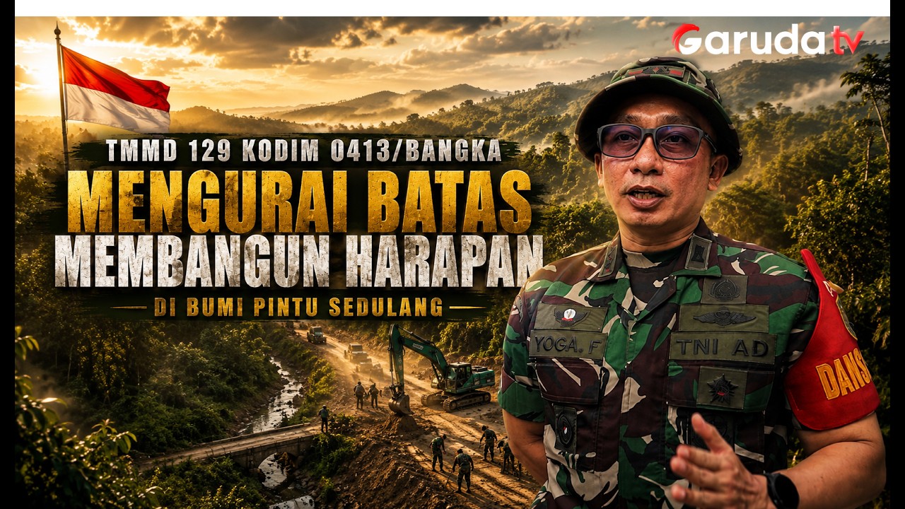TMMD 129 Kodim 0413\ Bangka Mengurai Batas Membangun Harapan di Bumi Pintu Sedulang