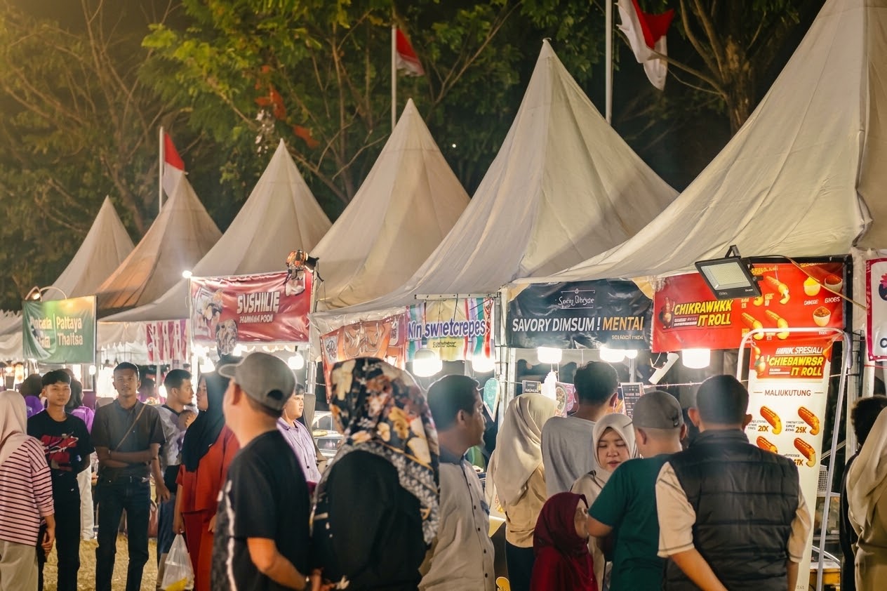 100 UMKM Ramaikan Bazar Peringatan HUT RI ke 81 Di Sungailiat